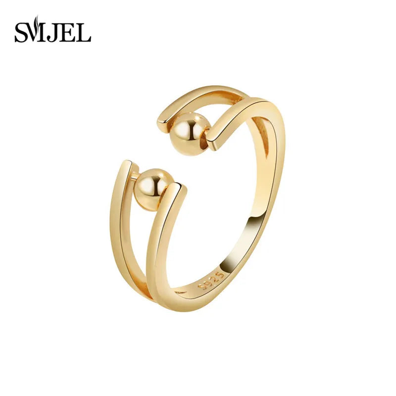 2025 Simple Anxiety Ring Fidget Spinner Rings Multiple Style Cross Beaded Ring Finger Jewelry Women Men Anti Stress Accessories