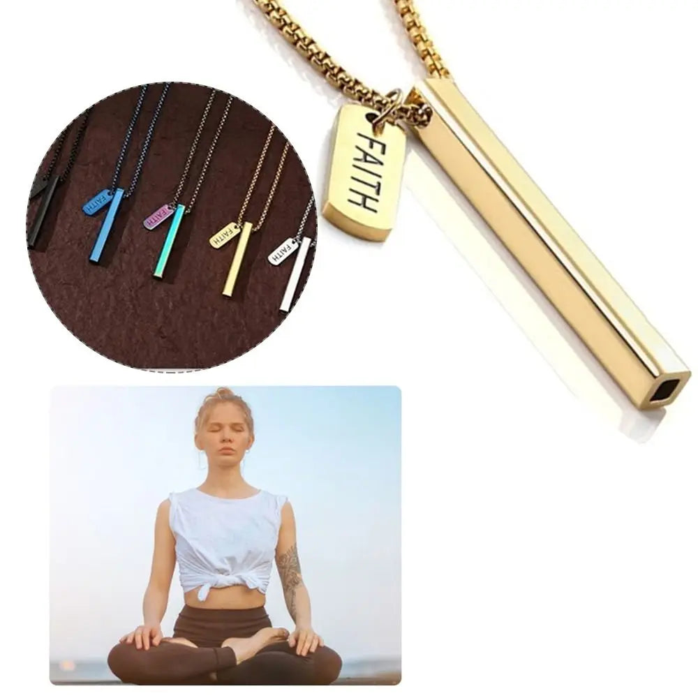 for Anxiety Relief Mindful Breathing Necklace for Breathing Exercises Stress Relief Anxiety Relief Necklace