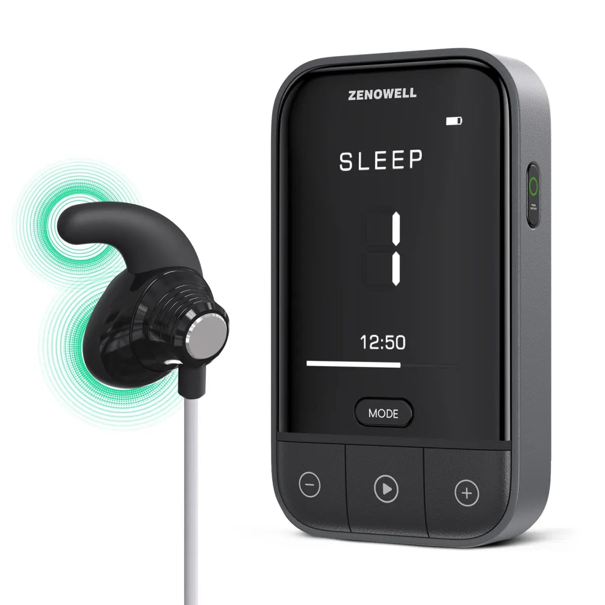 ZenoWell Auricular Vagus Nerve Stimulator | Drug-Free Sleep & Calm Device
