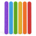 6PCS Sensory Fidget Toys for Kids Textured Silicone Slap Bracelets Anxiety Autism ADHD Calming Down Stress Relief Gifts
