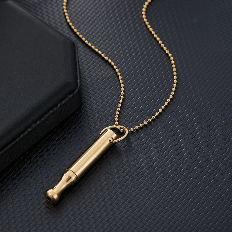 Breathlace Necklace Calm Harmony Anti-Smoking Necklace Breathing Necklace for Anxiety Stainless Steel Mindful Breathing Necklace