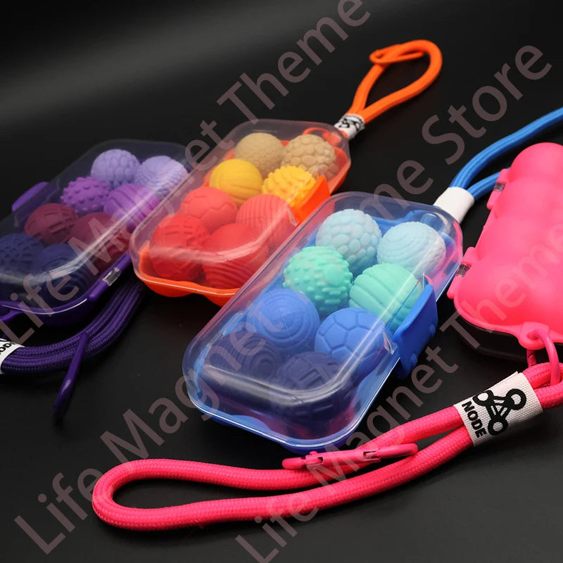 Silicone Magnetic Sensory Balls Fidget Worry Magnet Ball Autism Calming Game Kid Adults Relief Stress Sensory Fridge Magnet Gift