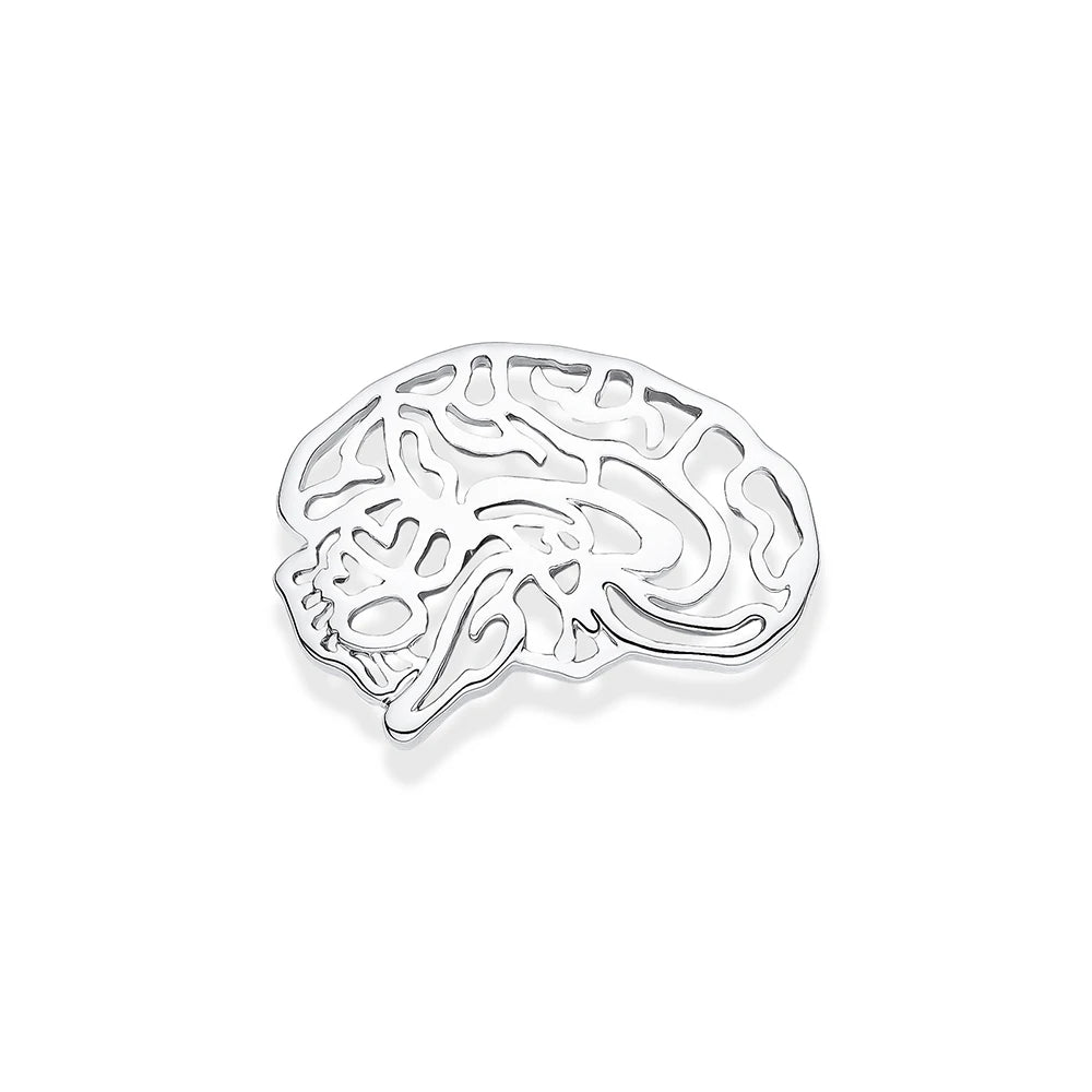 Hanreshe Neurologist Brain Brooch Pins Lapel Backpack Badge Anatomical Gift for Doctor Nurse Graduation Student Medical Jewelry