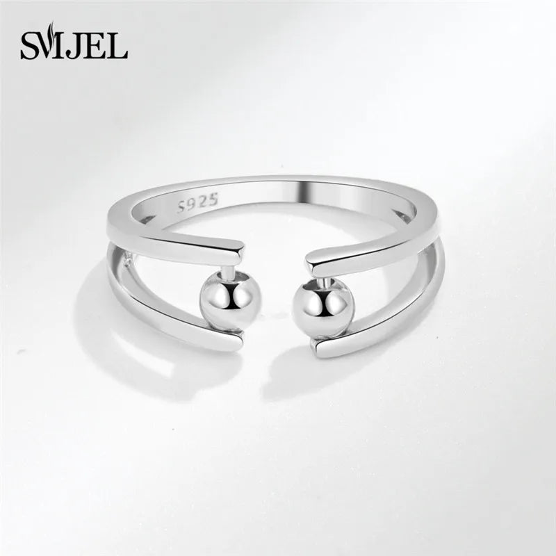 2025 Simple Anxiety Ring Fidget Spinner Rings Multiple Style Cross Beaded Ring Finger Jewelry Women Men Anti Stress Accessories