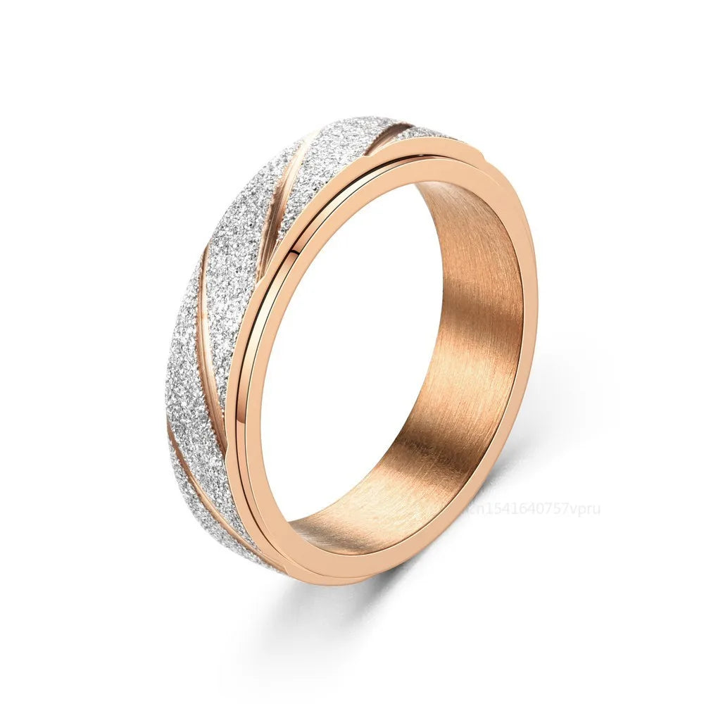 Multicolour Spinner Fidget Ring | Stainless Steel