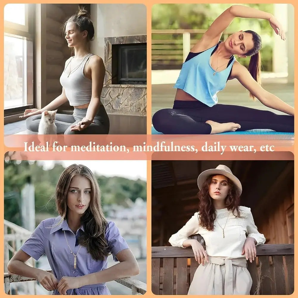 for Anxiety Relief Mindful Breathing Necklace for Breathing Exercises Stress Relief Anxiety Relief Necklace