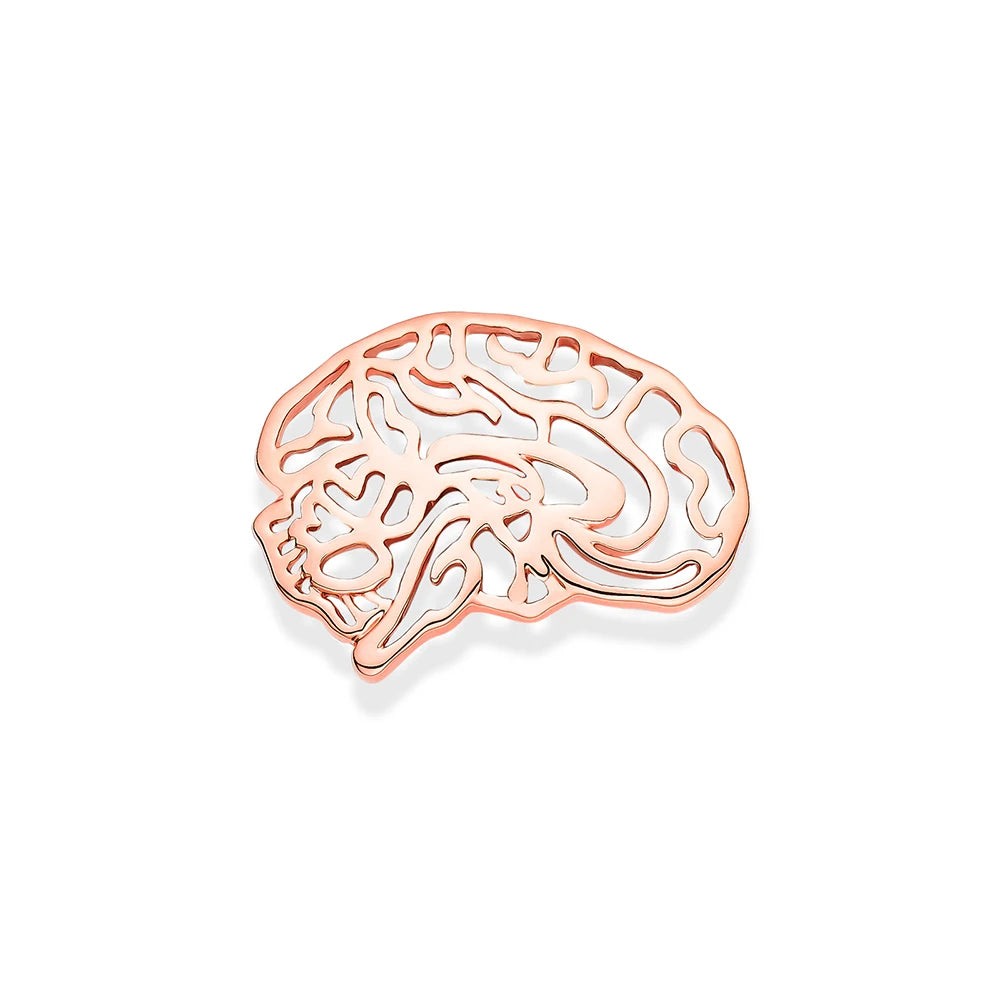 Hanreshe Neurologist Brain Brooch Pins Lapel Backpack Badge Anatomical Gift for Doctor Nurse Graduation Student Medical Jewelry