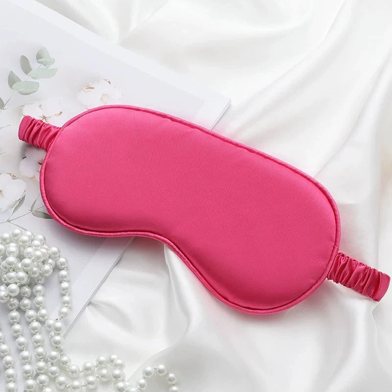 Soft Silk Sleep Mask Eye Masks for Sleep, 100% Blackout, Zero Eye Pressure, Blindfold with Adjustable Strap, Travel Eye Covers